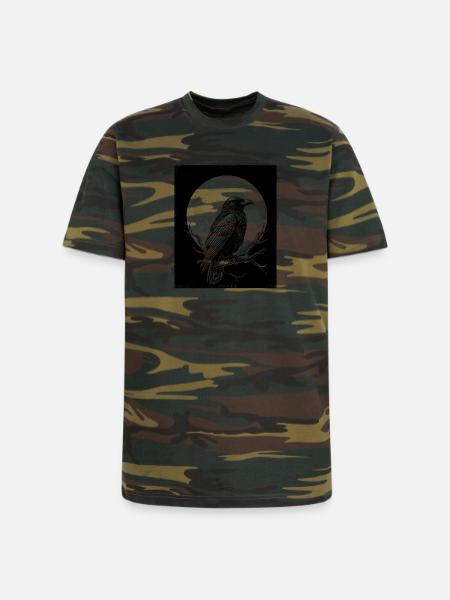 Black Raven - Unisex Camo Tee - green camo