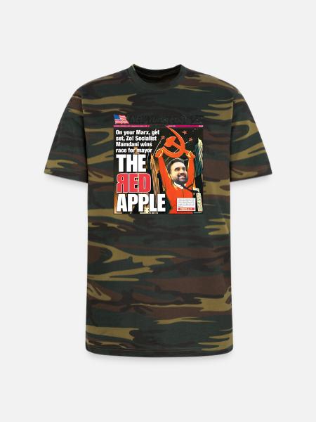 The Red Apple New York Post Zohran Mamdani  - Unisex Camo Tee - green camo