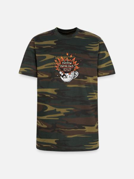 System Overload Initializing Too Early - Unisex Camo Tee - green camo