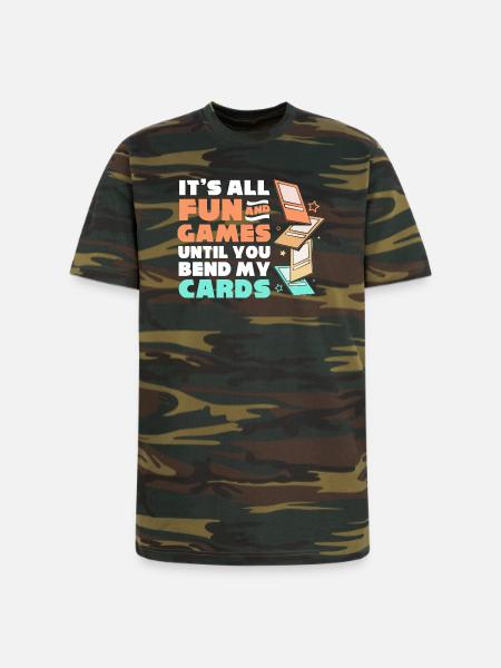 Trading Card Game Card Player - Unisex Camo Tee - green camo