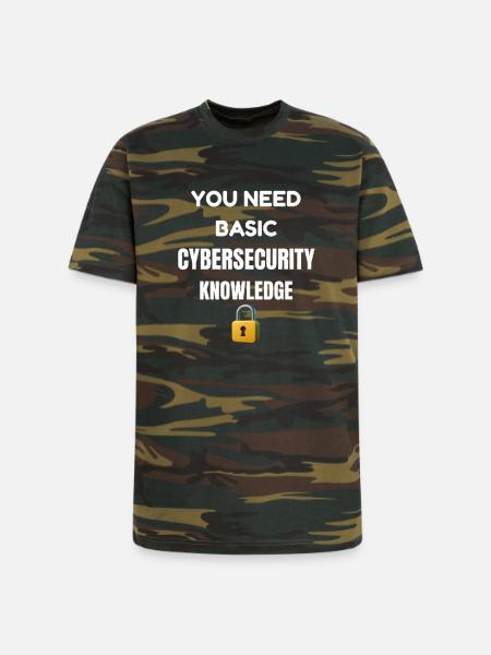 Basic Cybersecurity Knowledge Tee - Unisex Camo Tee - green camo
