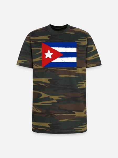 Cuban flag  - Unisex Camo Tee - green camo