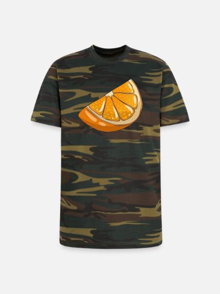 Orange slice - Unisex Camo Tee - green camo
