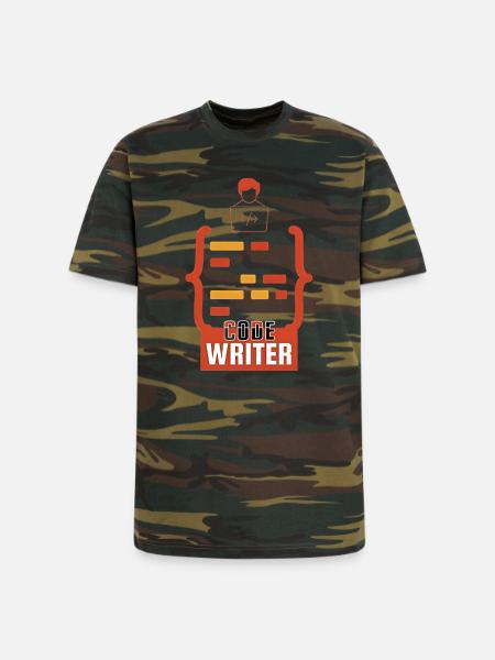 Code Writer Emblem - Unisex Camo Tee - green camo