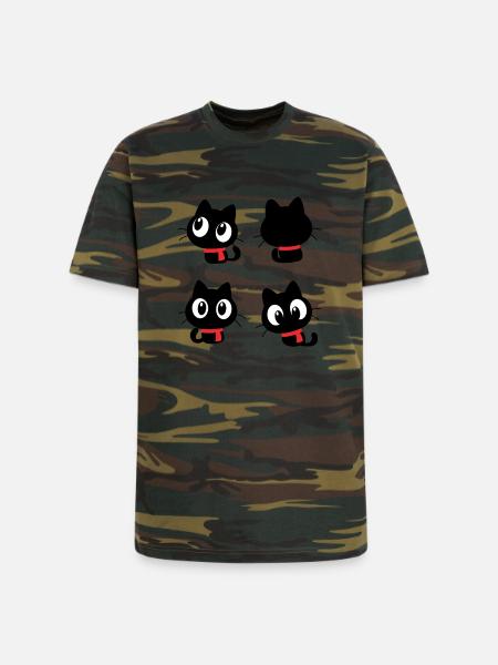 Noir Eyes Quartet - Unisex Camo Tee - green camo