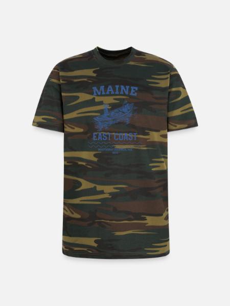 east_coast_boothbay - Unisex Camo Tee - green camo