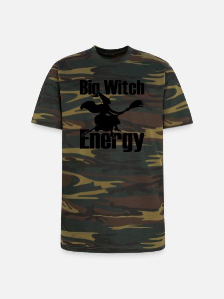 Big Witch Energy - Unisex Camo Tee - green camo