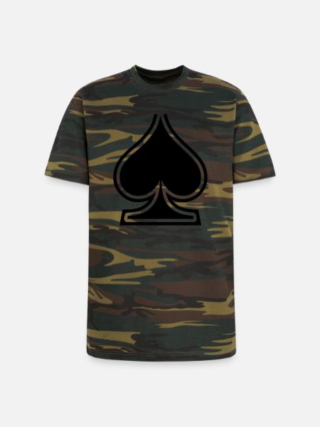 Spades - Unisex Camo Tee - green camo