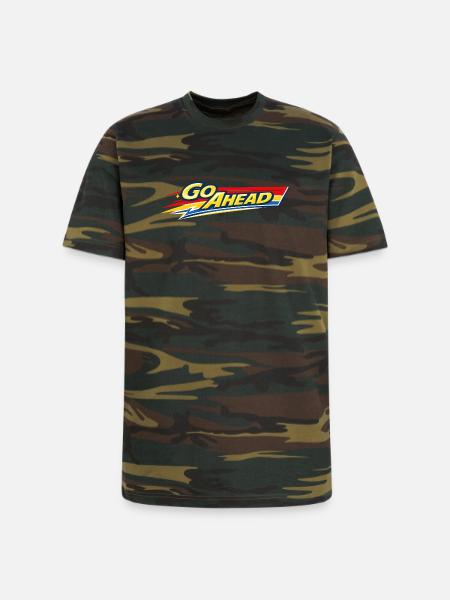 Go Ahead - Unisex Camo Tee - green camo