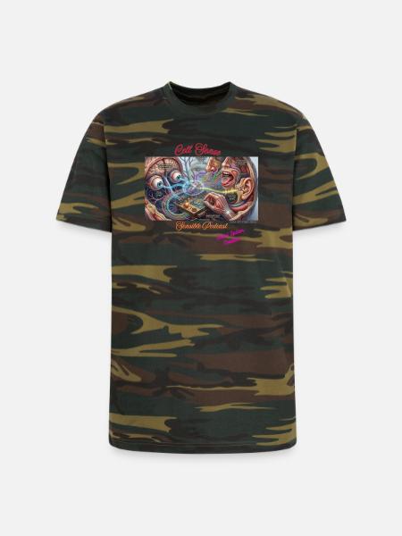 Cell- Sense - Unisex Camo Tee - green camo