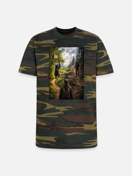 Choose the bear - Unisex Camo Tee - green camo
