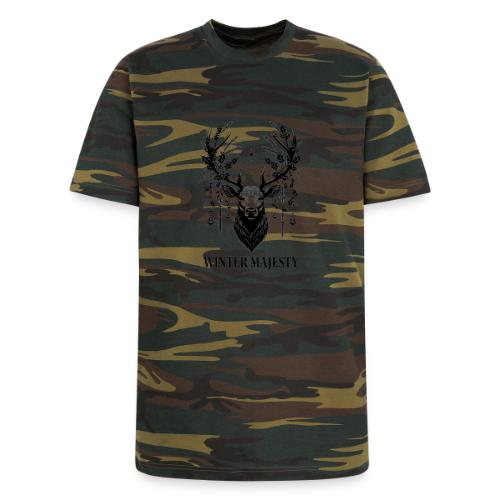 Majestic Reindeer T-Shirt, Poster, & Mug - Unisex Camo Tee