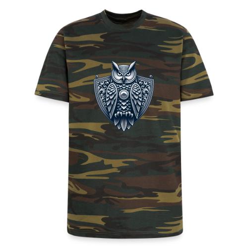 Night Watch Owl T Shirt, Sarcastic Dad Gift - Unisex Camo Tee