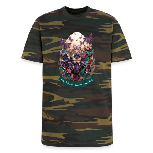 Easter Dawn's Flutter Butterfly T Shirt, Gift - Unisex Camo Tee