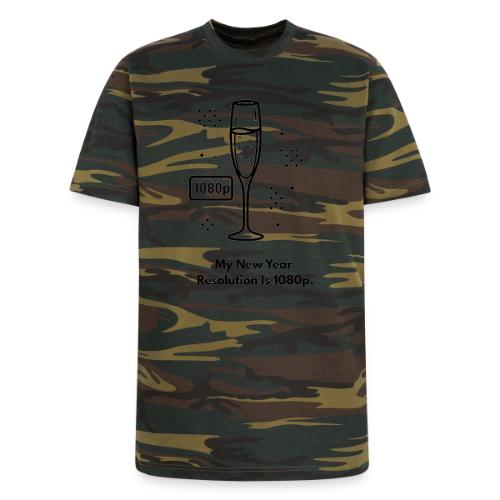 My New Year Resolution Is 1080p T-Shirt - Unisex Camo Tee