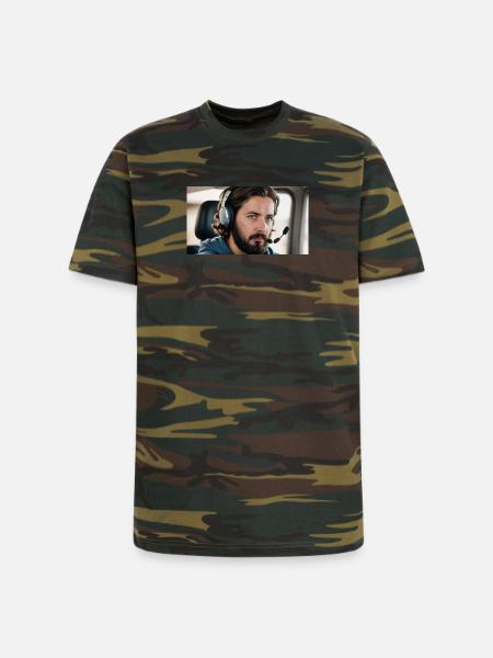 Cockpit Pilot Streamer - Unisex Camo Tee - green camo