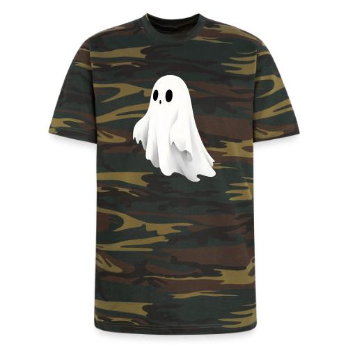 Cute Ghost Cartoon Design - Unisex Camo Tee