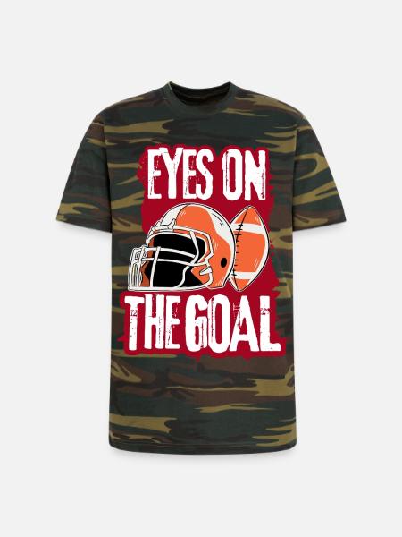American Football T-Shirt - Unisex Camo Tee - green camo