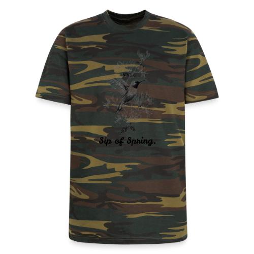 Hummingbird T-Shirt, Honeysuckle Vine - Unisex Camo Tee