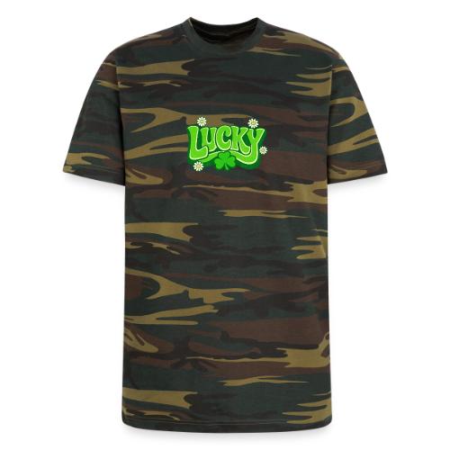 Lucky 70s Retro T-Shirt - Unisex Camo Tee