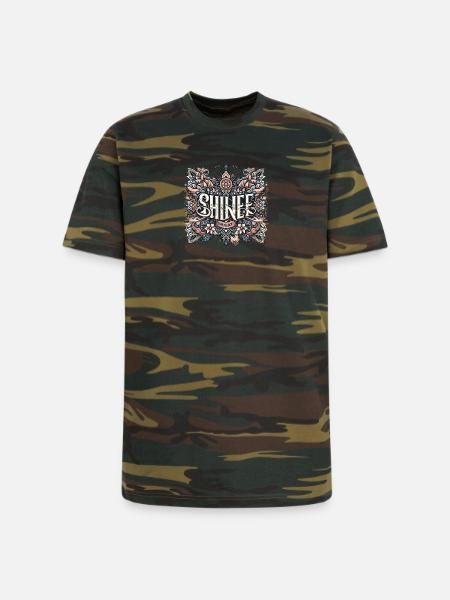 Shine Bright Ornamental Mandala - Unisex Camo Tee - green camo