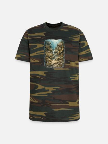 Hidden Ocean Animals - Unisex Camo Tee - green camo