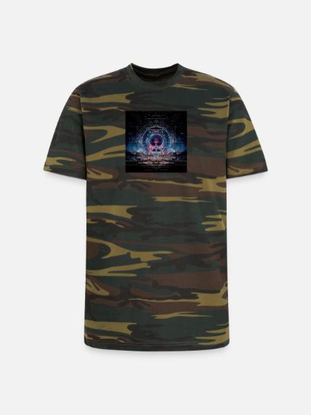 Cosmic Nebula - Unisex Camo Tee - green camo