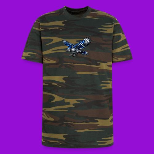 Silver Blue Jay Dive - Unisex Camo Tee