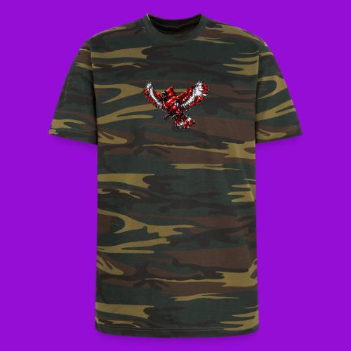 Silver Cardinal in Flight - Unisex Camo Tee