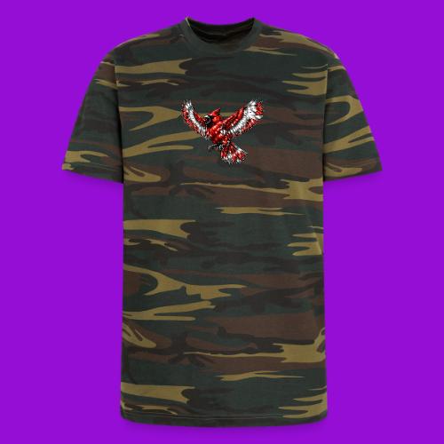 Cardinal in Flight - Unisex Camo Tee