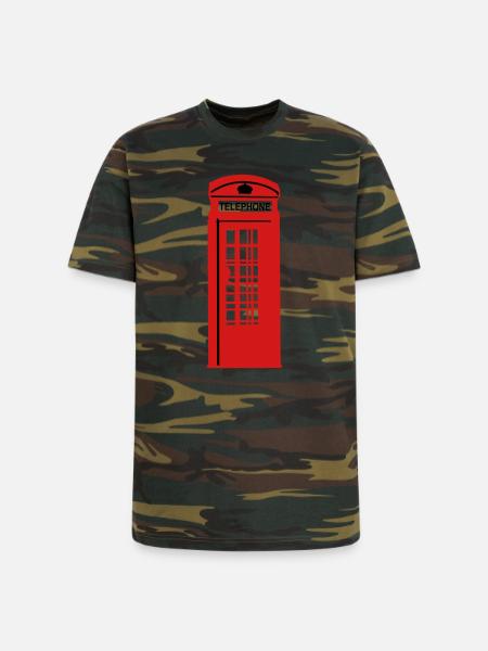 phone box - Unisex Camo Tee - green camo