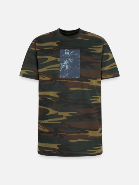 Good Shepherd - Blue Image - Unisex Camo Tee - green camo