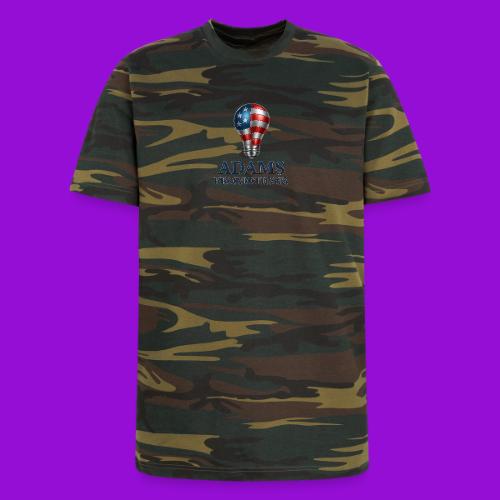 Adams promotions American flag metallic light bulb - Unisex Camo Tee
