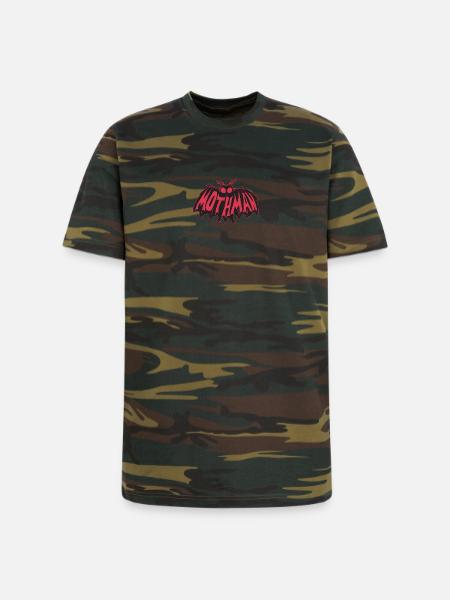 Mothman Crimson Flight - Unisex Camo Tee - green camo