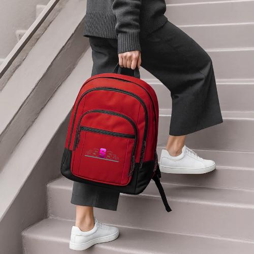 Letter S – Capital Varsity Alphabet Monogram - Basic Backpack