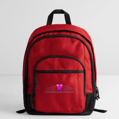 Letter V – Capital Varsity Alphabet Monogram - Basic Backpack