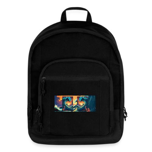 Vintage Sunrise Wave - Basic Backpack