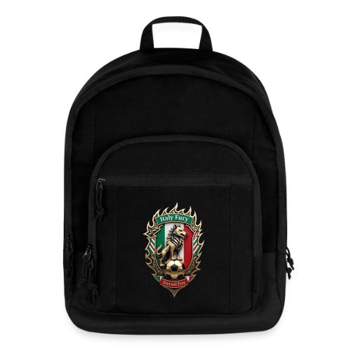 Italy Wolf Fury T-Shirt, Italian Flag Pride Gift - Basic Backpack