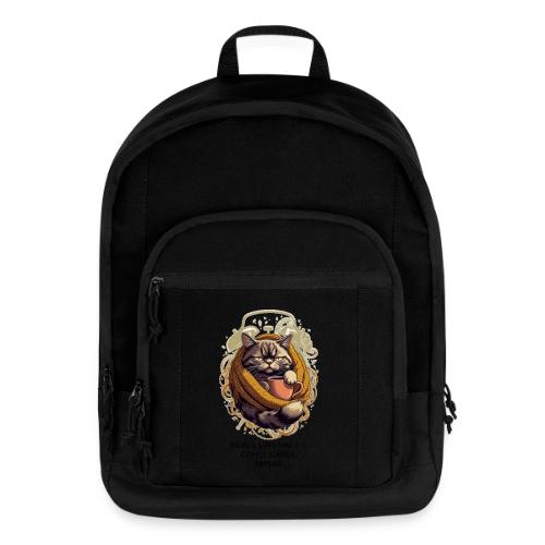 Powered by Sarcasm Cat Tee - Basic Backpack