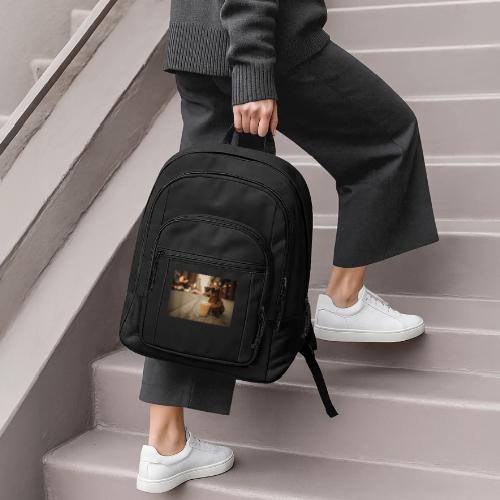 Funny Dachshund Iced Coffee Lover Tee - Basic Backpack