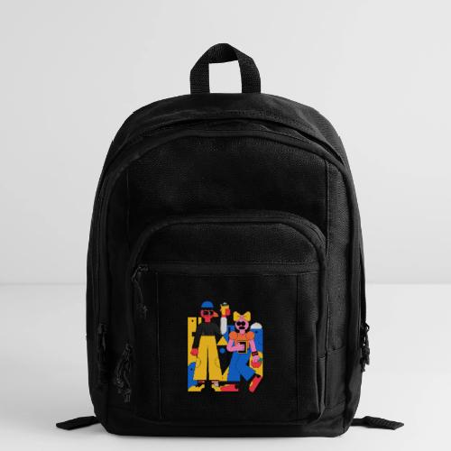 Bold Geometric Duo Pop Art - Basic Backpack