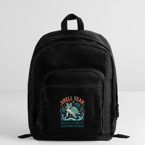 Shell Yeah Sea Turtle Beach Vibes - Basic Backpack
