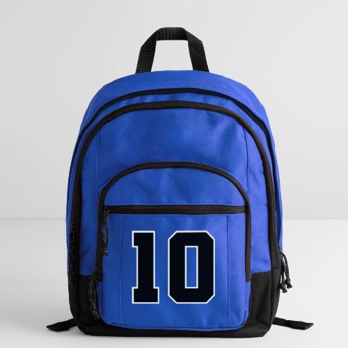 Varsity Number 10 Athletic Design - Basic Backpack