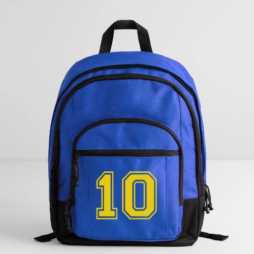 Number 10 in a classic athletic collegiate font - Basic Backpack