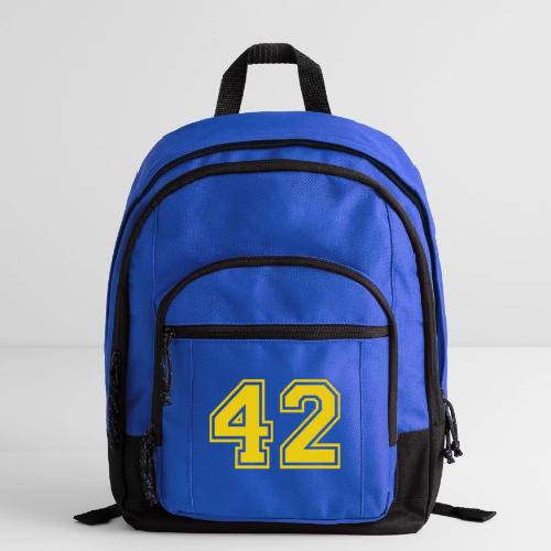 Number 42 in a classic athletic collegiate font - Basic Backpack