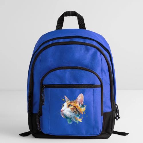 Cat: Feline Ink Burst - Basic Backpack