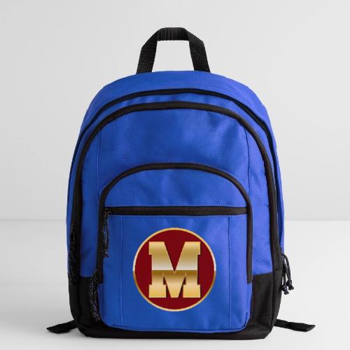 Letter M – Capital Varsity Alphabet Monogram - Basic Backpack