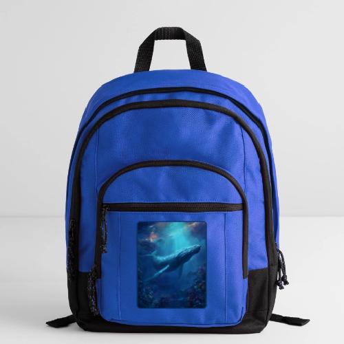 Humpback Whale Ocean Reef Design - Basic Backpack