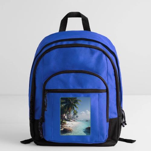 Tropical Beach Paradise Palm Design - Basic Backpack