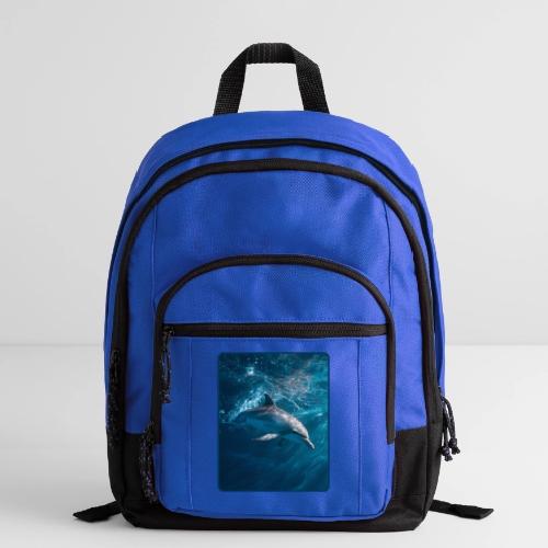 Dolphin Sunlit Ocean Serenity Design - Basic Backpack